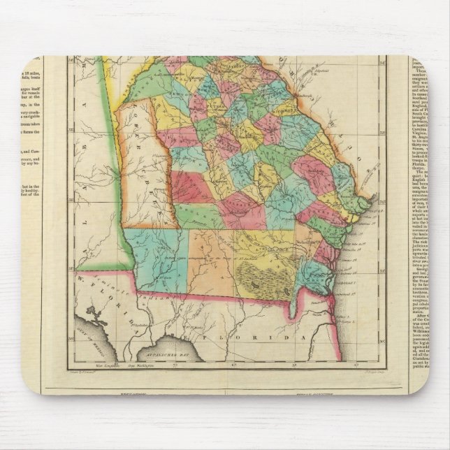 Mousepad Mapa Da Geórgia (Frente)