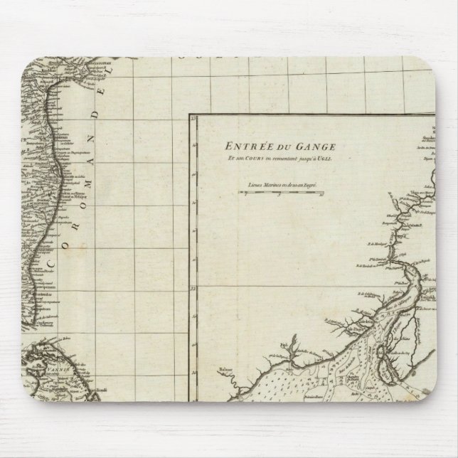 Mousepad Mapa da Índia gravado (Frente)