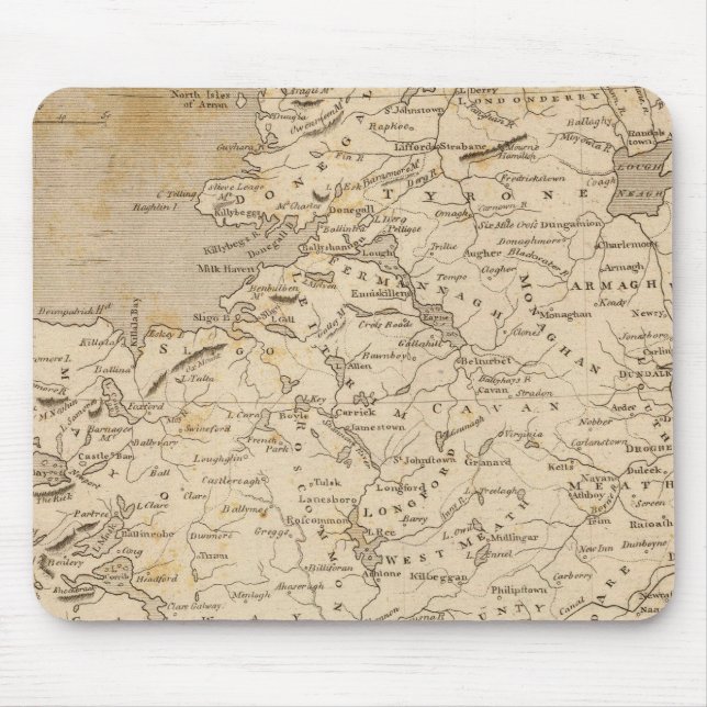 Mousepad Mapa da Irlanda por Arrowsmith (Frente)
