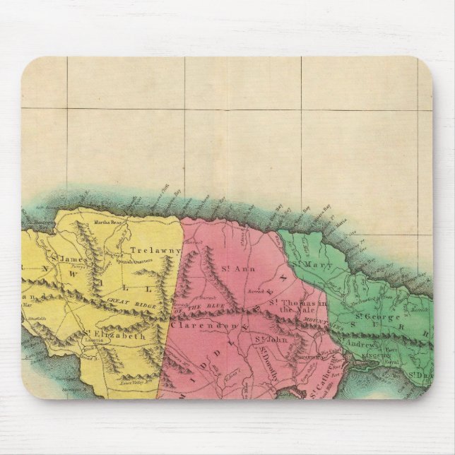 Mousepad Mapa Da Jamaica (Frente)