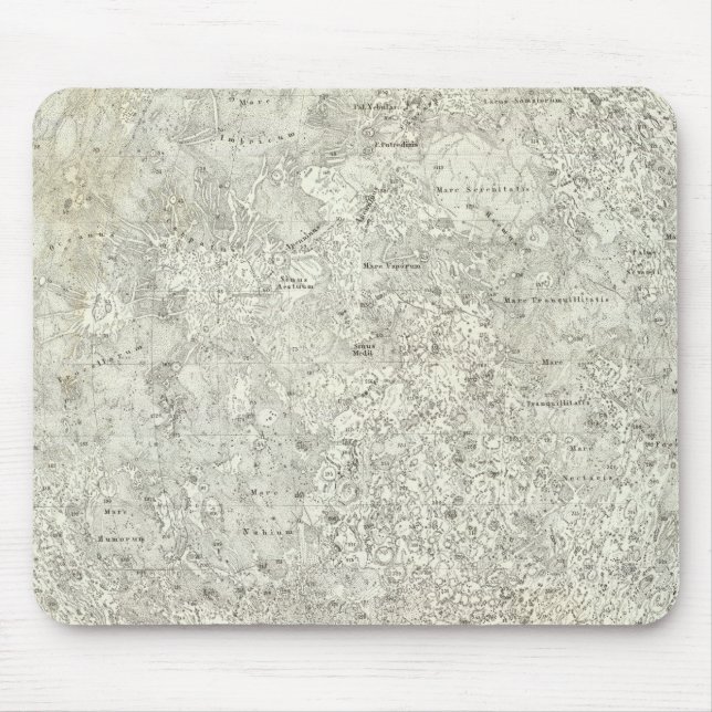 Mousepad Mapa da Lua (Frente)