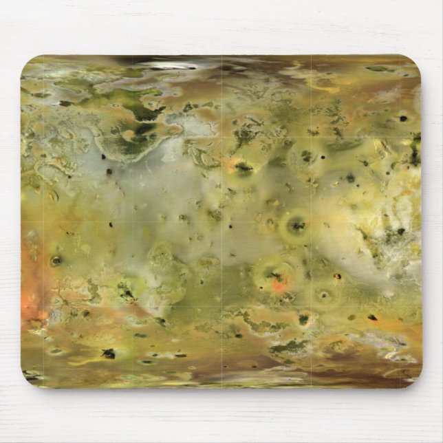 Mousepad Mapa da lua de Júpiter Lo (Frente)