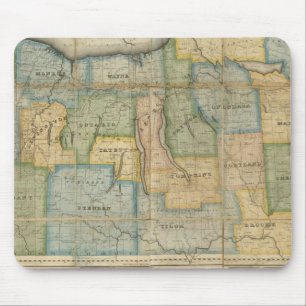 Mousepad Mapa da Parte Ocidental do Estado de Nova Iorque