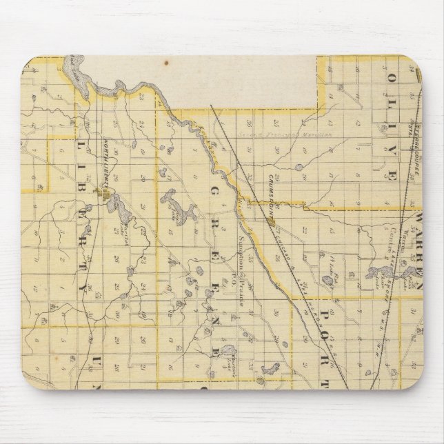 Mousepad Mapa da Rua Joseph County (Frente)