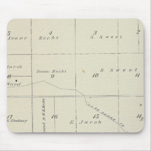 Mousepad Mapa da Seção do Condado de Tulare T21S R22E