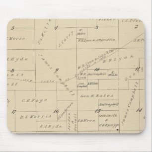 Mousepad Mapa da Seção do Condado de Tulare T23S R22E
