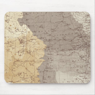 Mousepad Mapa das áreas de drenagem dos EUA