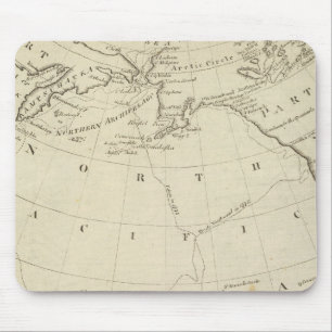 Mousepad Mapa das Descobertas feitas por Cook e Clerke 2