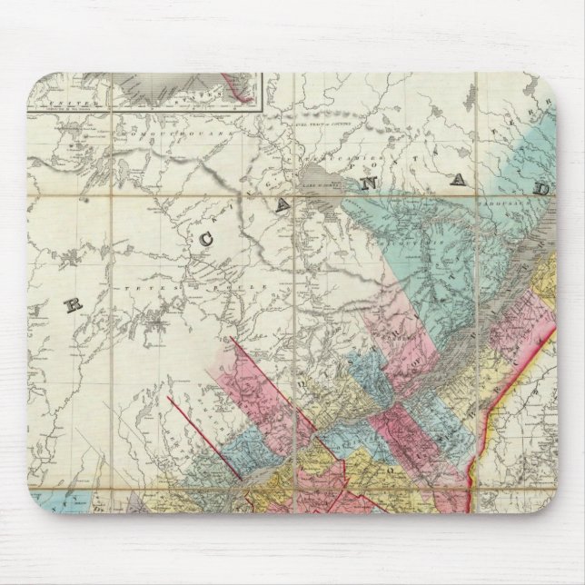 Mousepad Mapa Das Províncias Do Canadá (Frente)