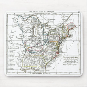 Mousepad Mapa de 1806 - Les Etats Unis d'Amrique