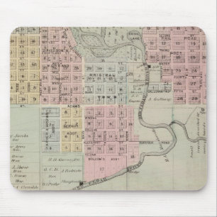 Mousepad Mapa de Austin, Condado de Mower, Minnesota