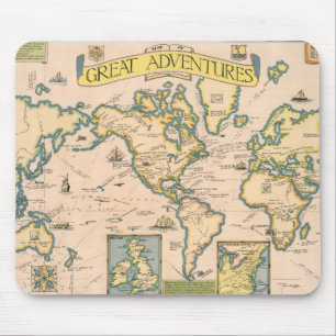 Mousepad Mapa de Aventuras de Excelentes