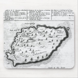 Mousepad Mapa de Barbados