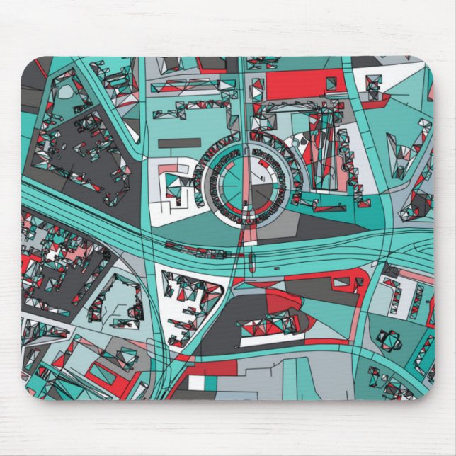 Mousepad Mapa de Berlim, Alemanha (Frente)
