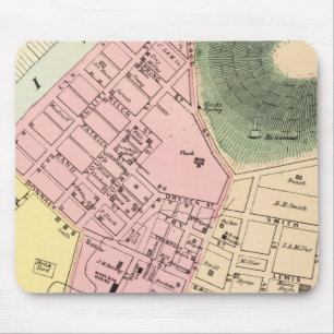 Mousepad Mapa de Charleston, Virgínia Ocidental