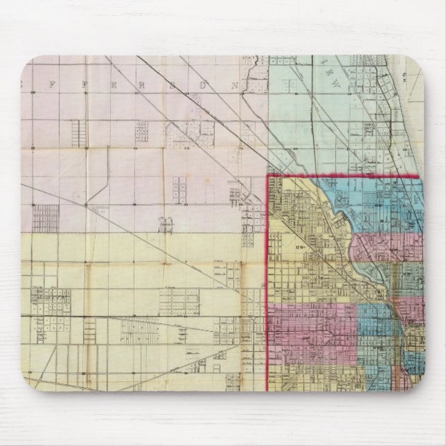 Mousepad Mapa de Chicago (Frente)