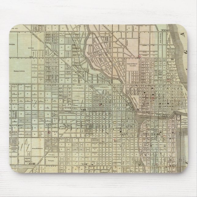 Mousepad Mapa De Chicago (Frente)