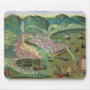 Mousepad Mapa de Chios, de "Civitates Orbis Terrarum" por G
