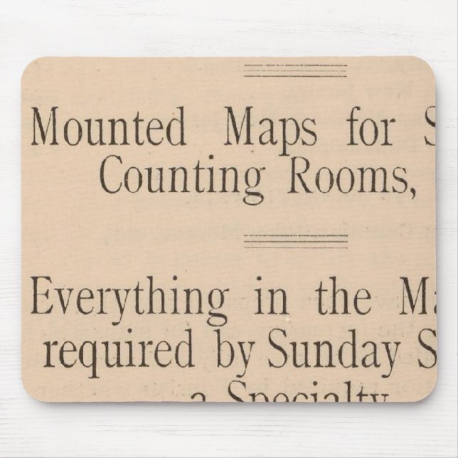 Mousepad Mapa de condução e de rodas de Colton dos EUA (Frente)