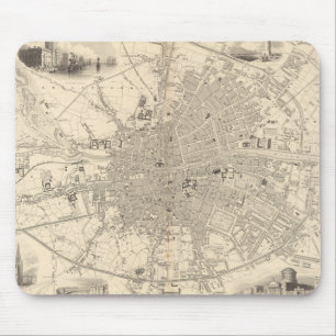 Mousepad Mapa de Dublim, Irlanda