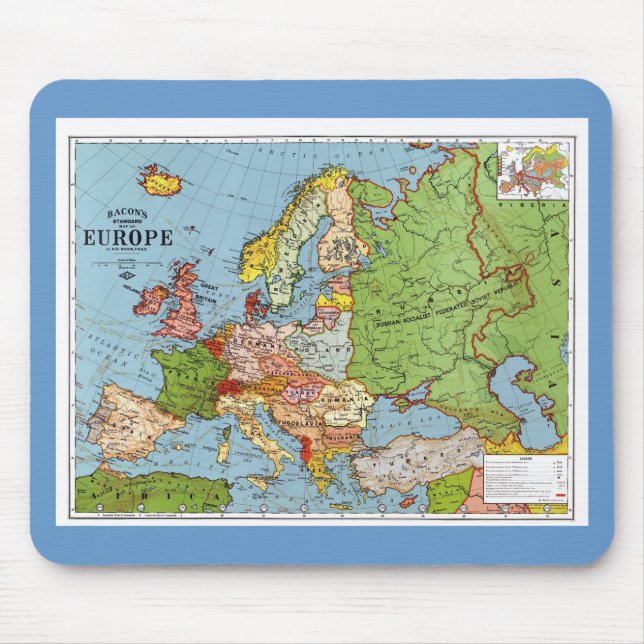 Mousepad Mapa de Europa (Frente)