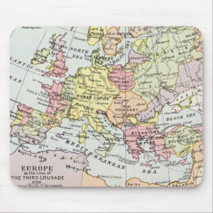 Mousepad Mapa de Europa   a terceira cruzada