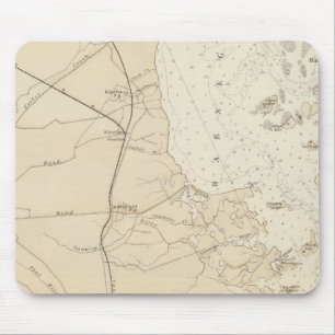 Mousepad Mapa de Gráficos de Barnegat para Tuckerton, seç