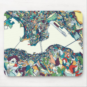 Mousepad Mapa de Hong Kong, China