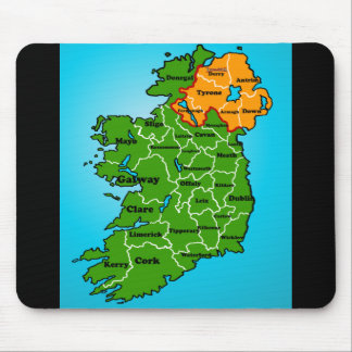 Mousepad Mapa de Ireland (condados)