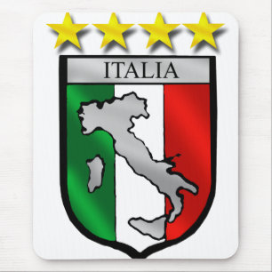 Mousepad mapa de italia da bandeira de Italia do protetor