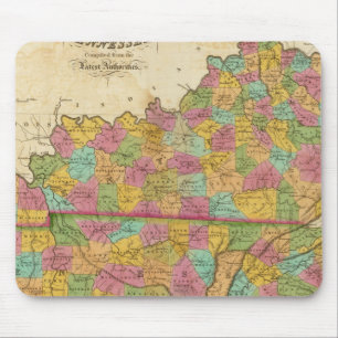 Mousepad Mapa de Kentucky e Tennessee