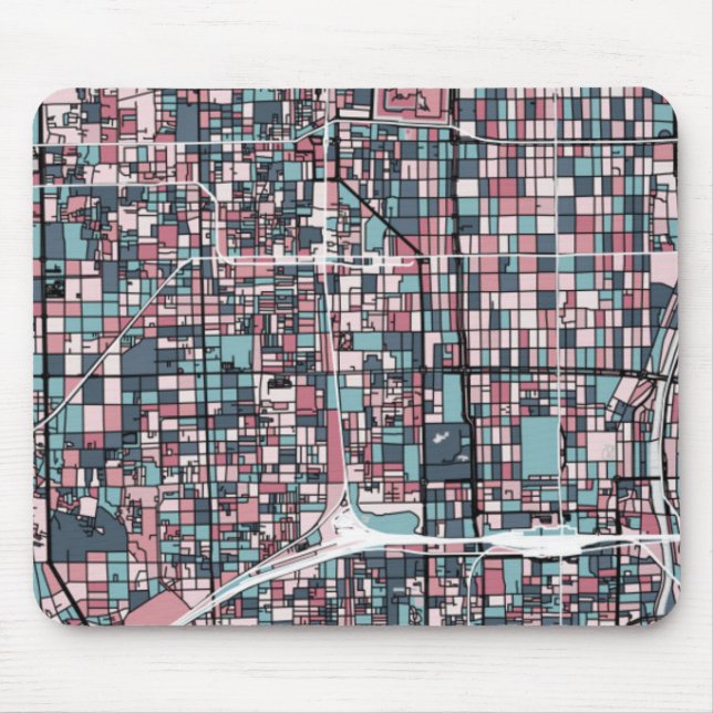 Mousepad Mapa de Kyoto Japão (Frente)