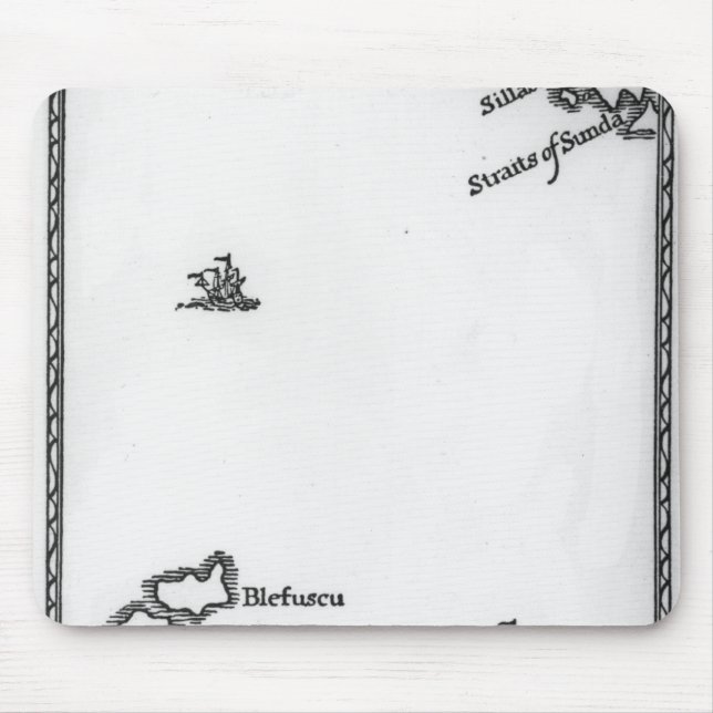 Mousepad Mapa de Lilliput e de Blefuscu (Frente)