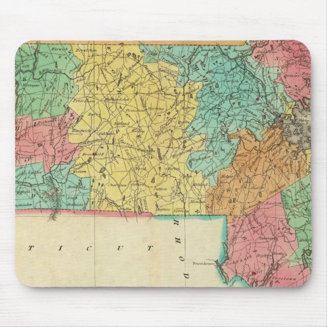 Mousepad Mapa De Massachusetts (Frente)