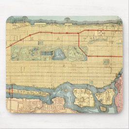 Mousepad Mapa de Nova Iorque do Vintage Manhattan