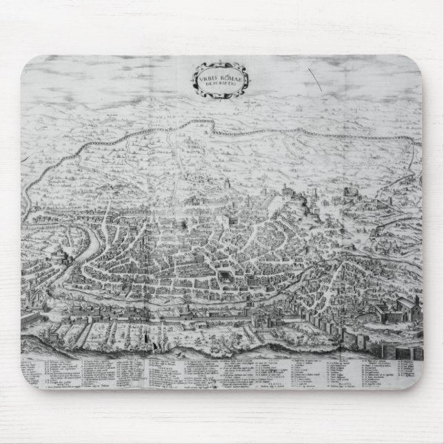 Mousepad Mapa de Roma (Frente)