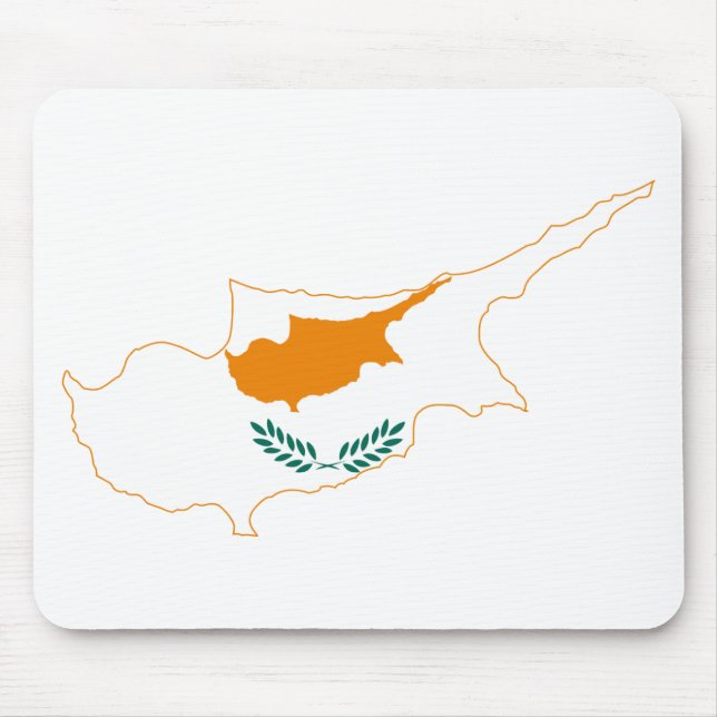 Mousepad Mapa de Sinalizador de Chipre (Frente)