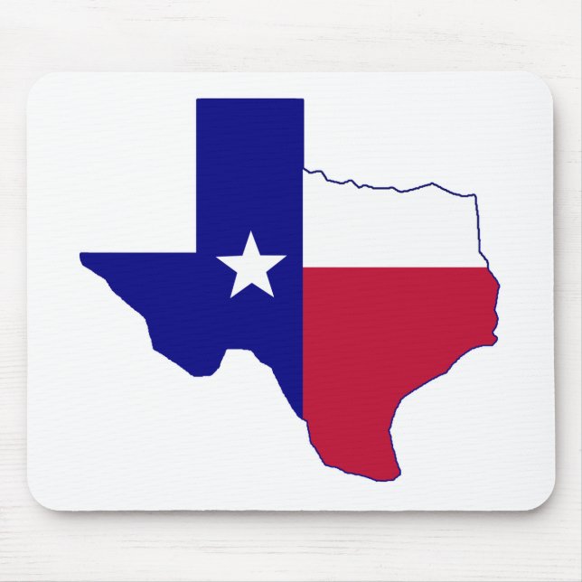 Mousepad Mapa de Sinalizador do Texas (Frente)