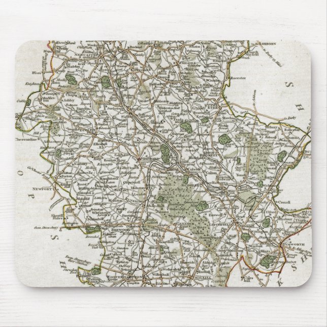 MOUSEPAD MAPA DE STAFFORDSHIRE, 1793 (Frente)