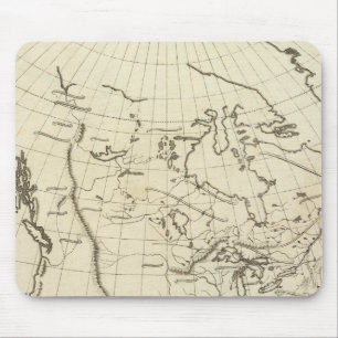 Mousepad Mapa de tópicos da América do Norte