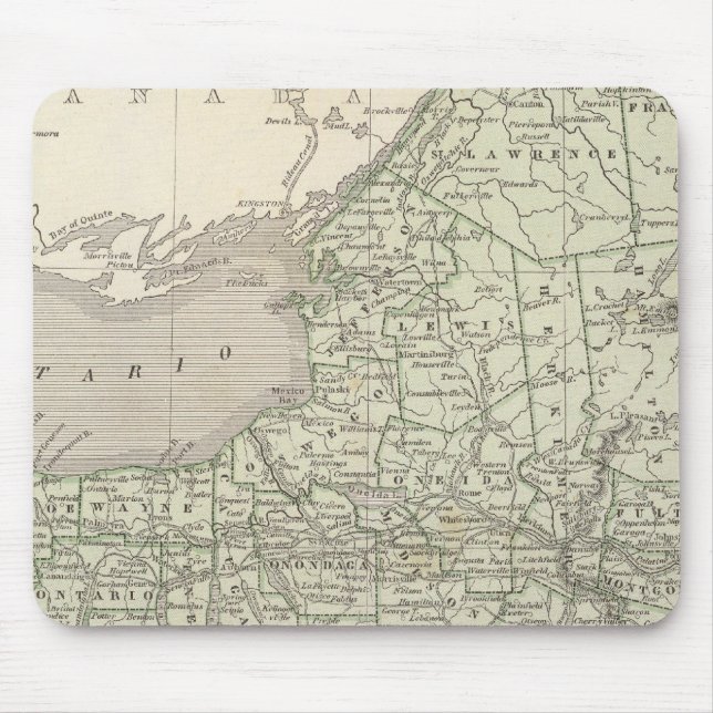 Mousepad Mapa do Atlas de Nova York (Frente)