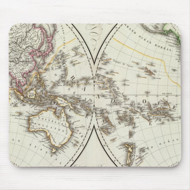 Mousepad Mapa do Atlas de Paris (Frente)