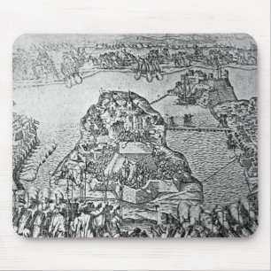 Mousepad Mapa do cerco de Malta em 1565