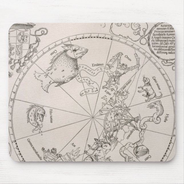Mousepad Mapa do céu do sul (Frente)