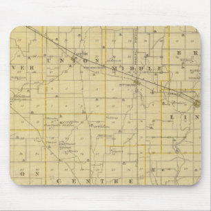 Mousepad Mapa do condado de Hendricks
