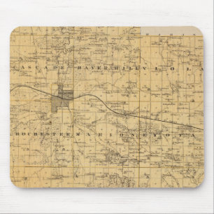 Mousepad Mapa do condado de Olmsted, Minnesota