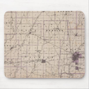 Mousepad Mapa do Condado de Wayne 2