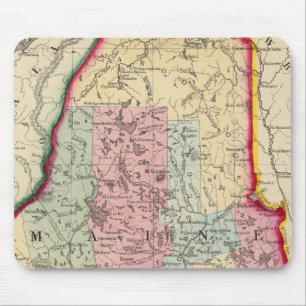 Mousepad Mapa Do Condado Do Estado De Maine