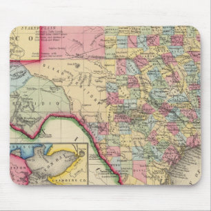 Mousepad Mapa Do Condado Do Texas