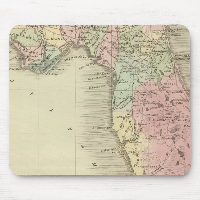 Mousepad Mapa do Estado da Flórida (Frente)